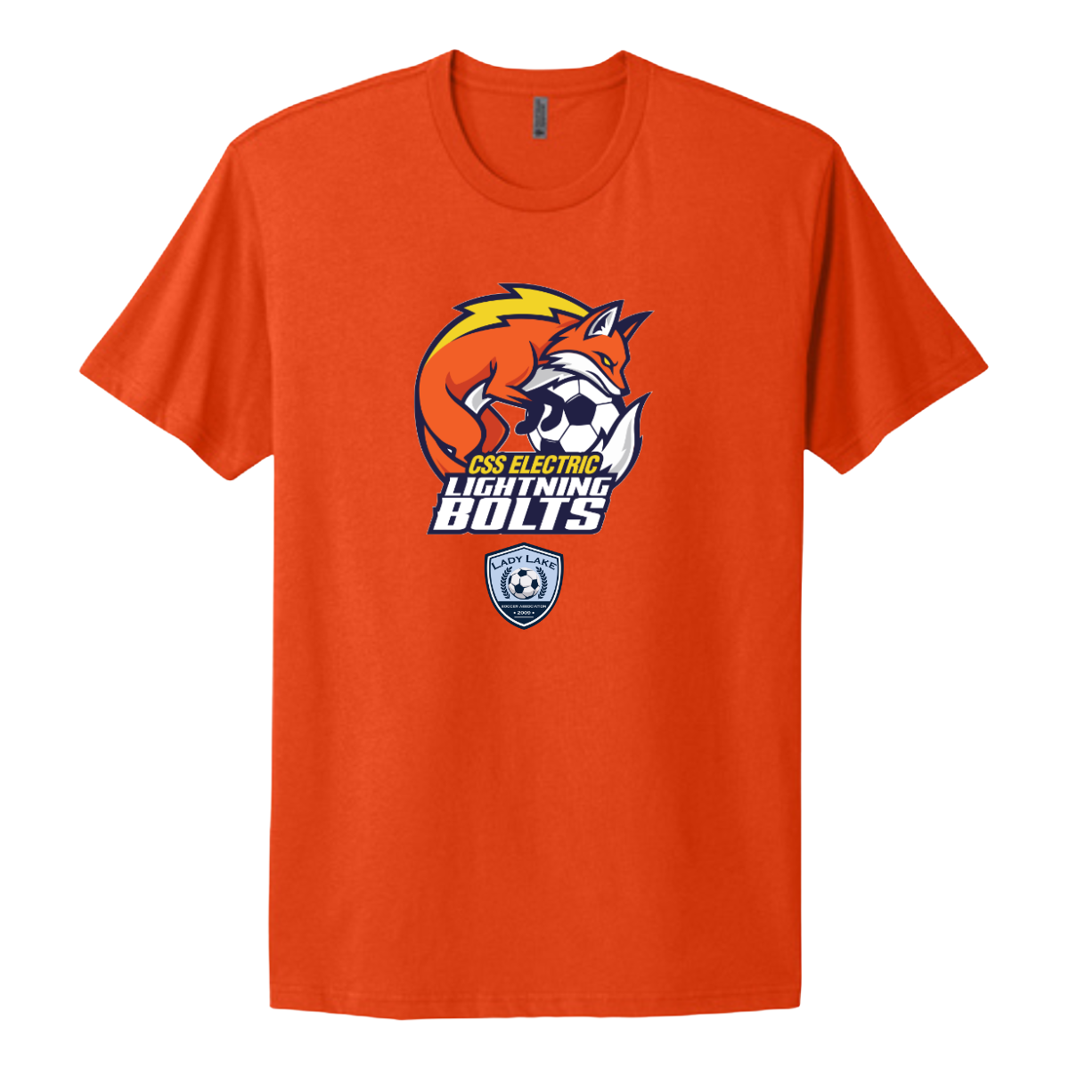 Adult Lightning Bolts Next Level Cotton T-Shirt