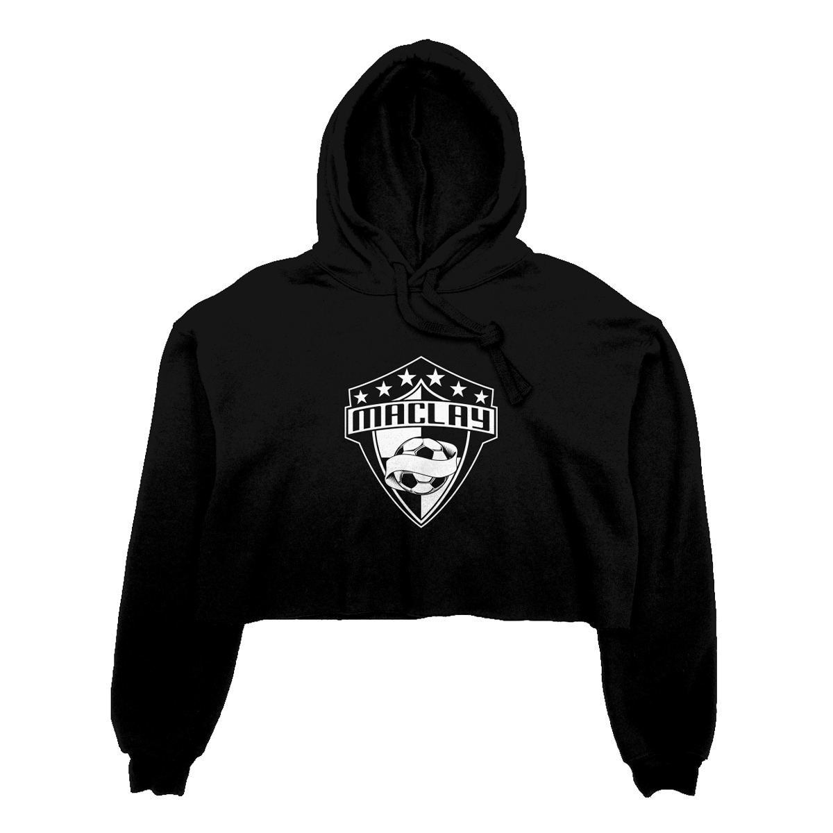Women's Maclay Soccer Bella + Canvas Cropped Hoodie