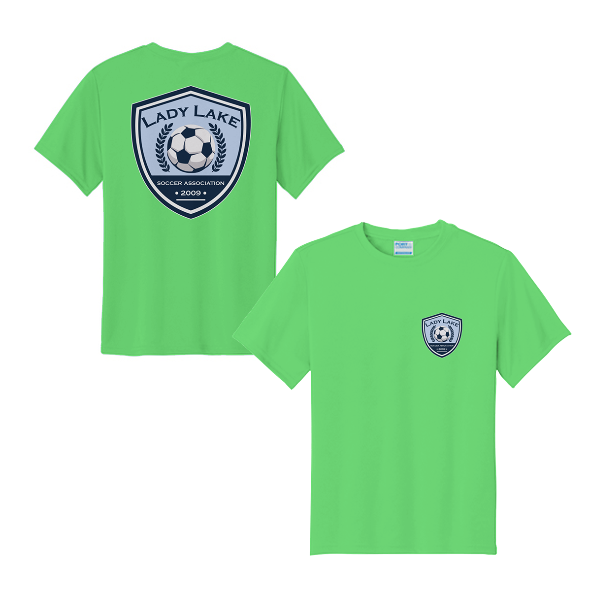Youth Lady Lake Soccer Association Performance T-Shirt