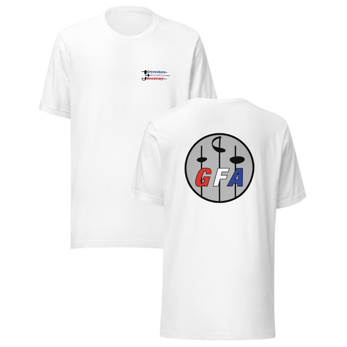 Adult Greensboro Fencing Academy Bella + Canvas Cotton Jersey T-Shirt
