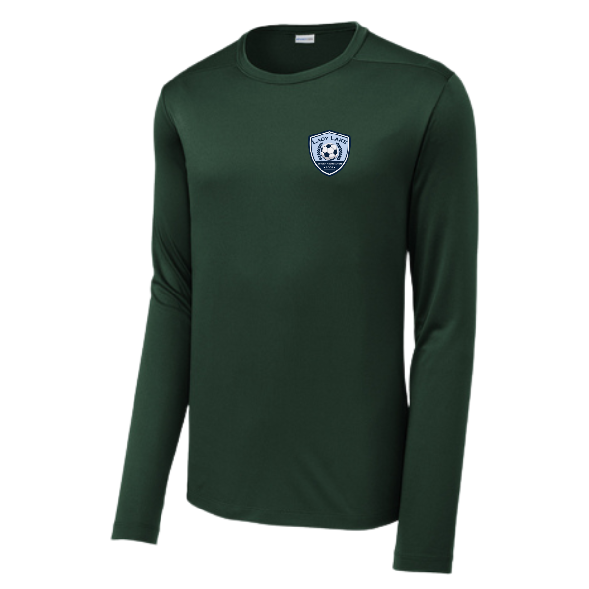 Adult Lady Lake Soccer Association Sport-Tek Posi UV Pro LS Tee