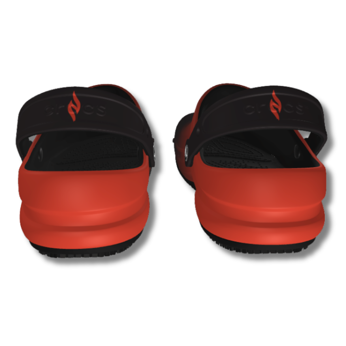 Crocs Slip Resistant Work Clog - Red/Black