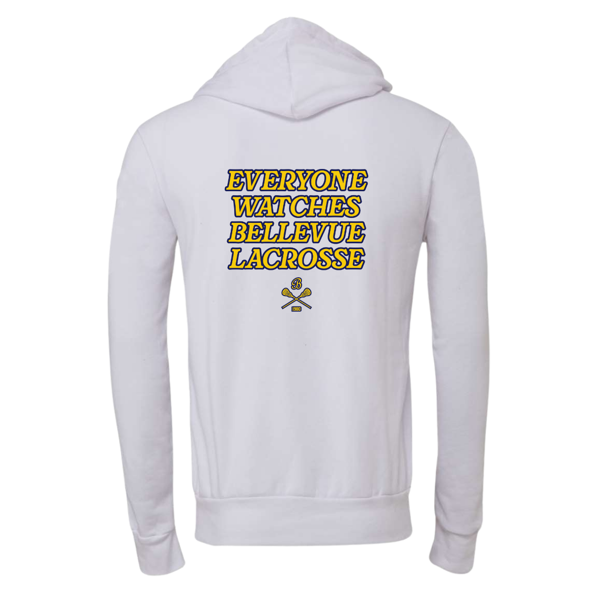 Adult Bellevue Lacrosse Bella + Canvas Sponge Fleece Pullover Hoodie