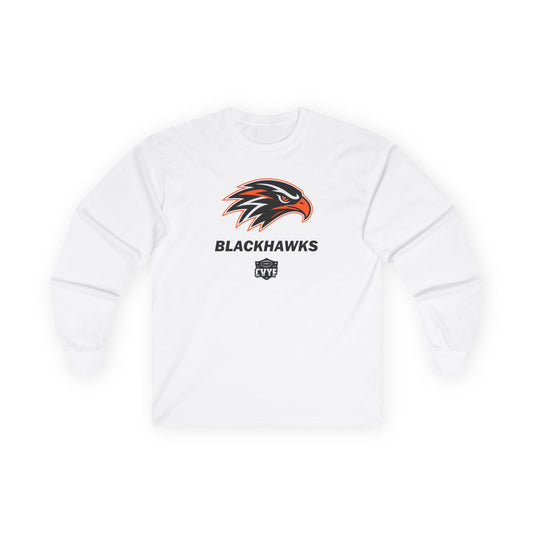 Adult Bloomer Blackhawks Gildan Ultra Cotton Long Sleeve