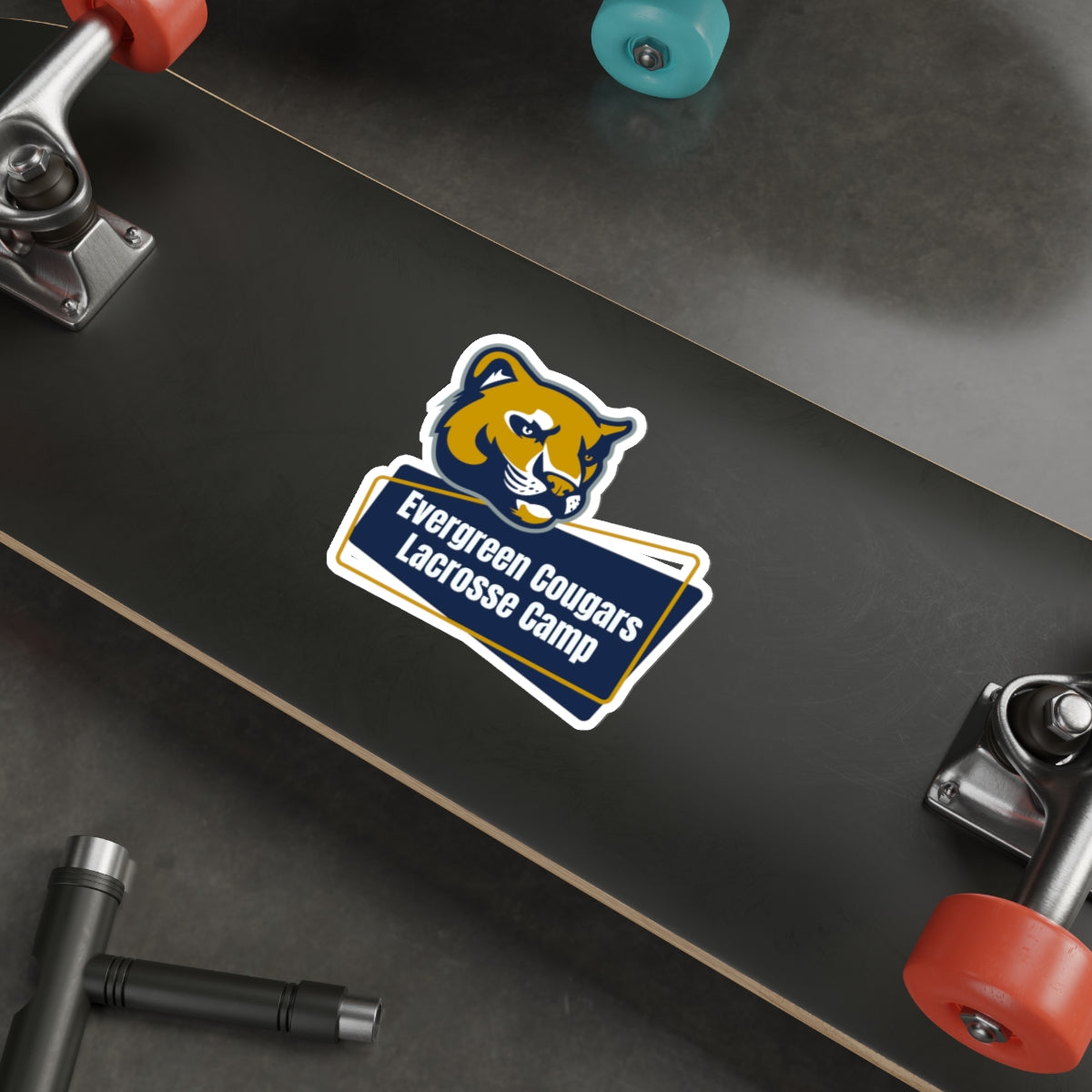 Evergreen Lacrosse Die-Cut Sticker