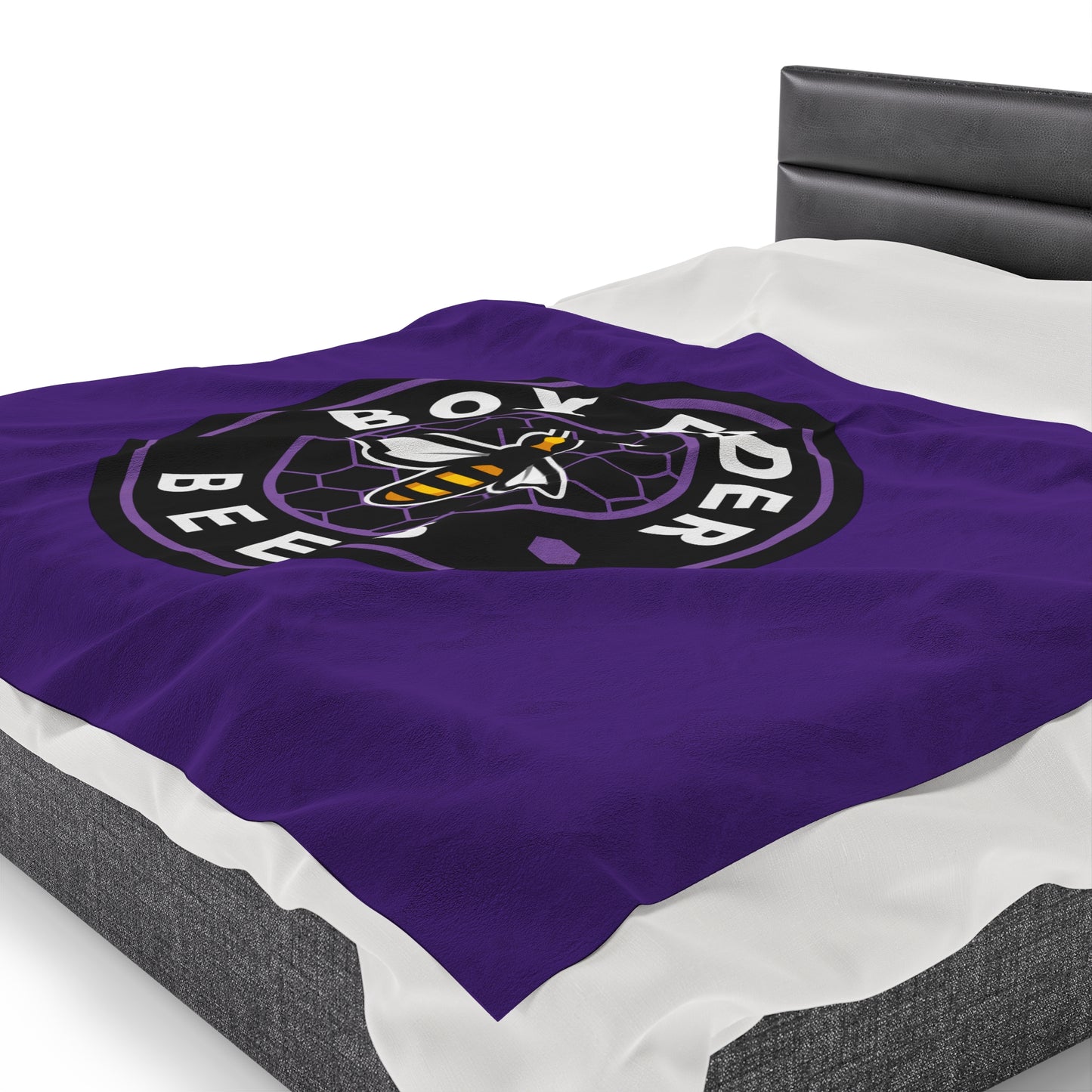 Box Elder Lacrosse Velveteen Plush Blanket