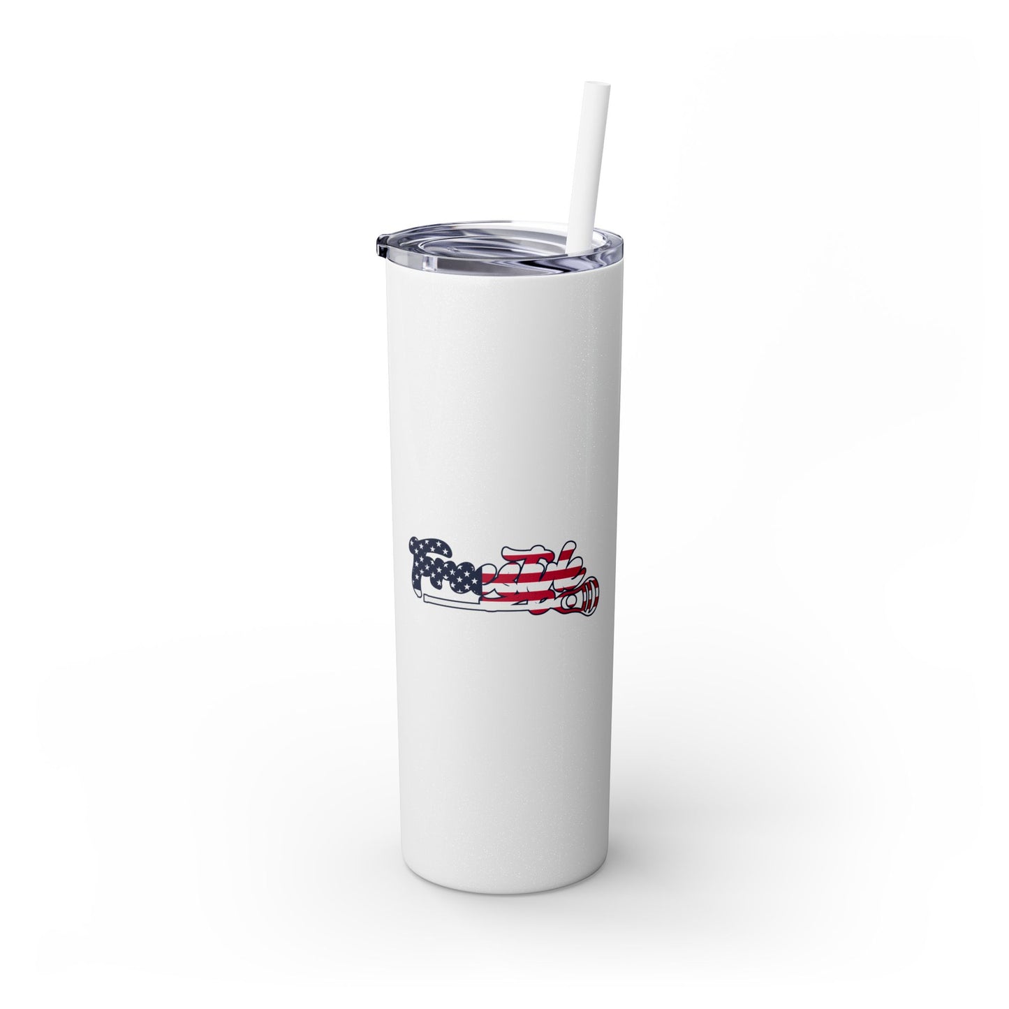 Freestyle Lacrosse Skinny Tumbler with Straw (20oz)