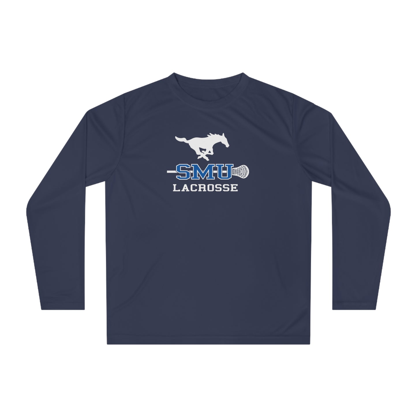 Adult SMU Lacrosse Performance Long Sleeve Shirt
