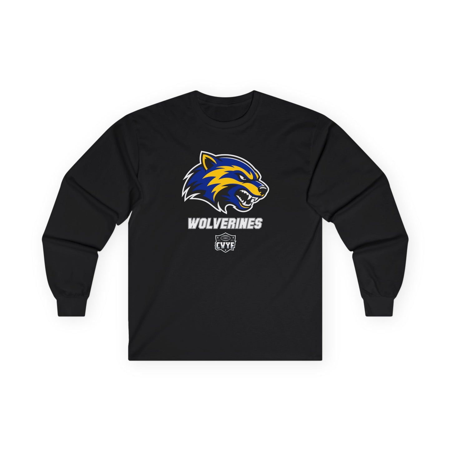Adult Wolverines Gildan Ultra Cotton Long Sleeve