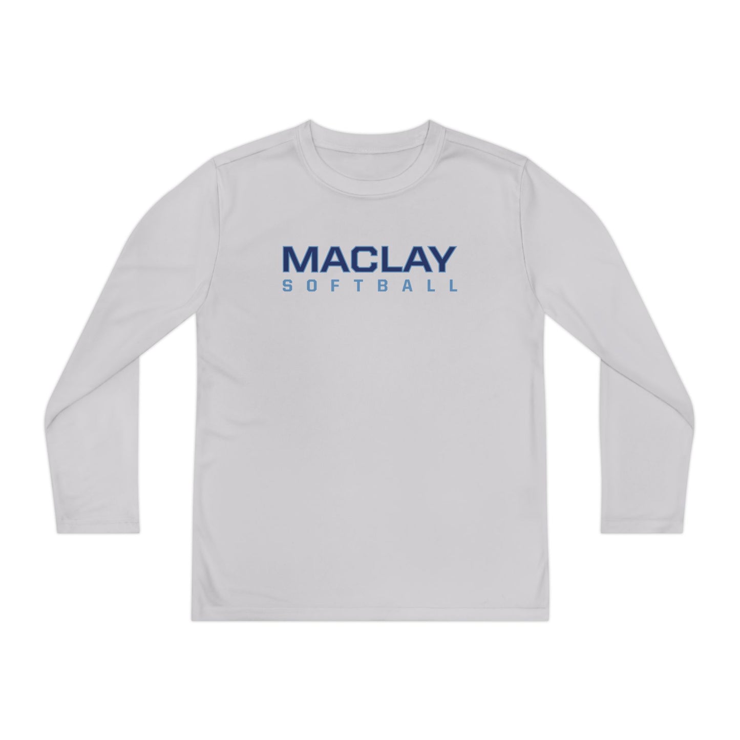 Youth Maclay Softball Sport-Tek Performance Long Sleeve Shirt