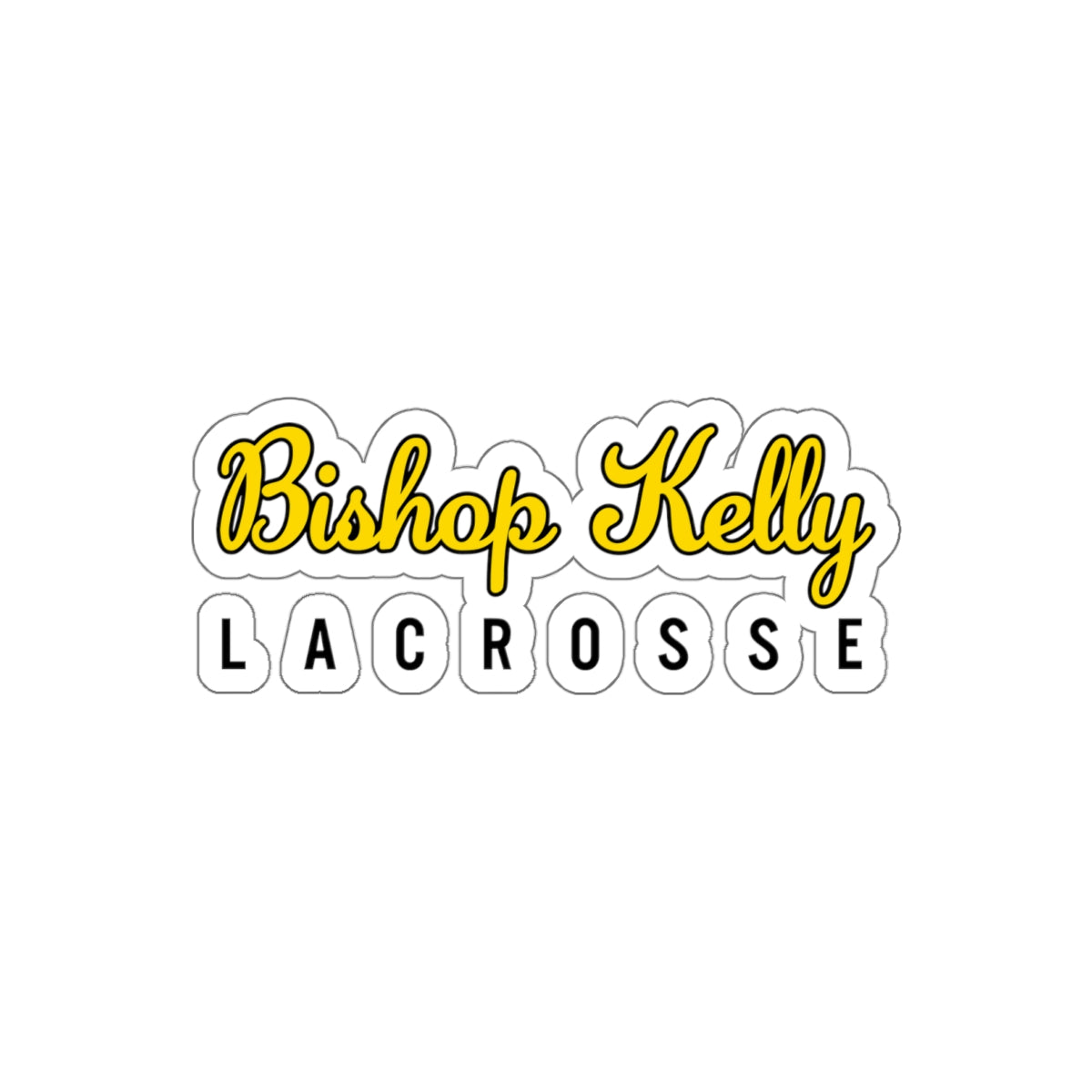 Bishop Kelly Lacrosse Die-Cut Sticker