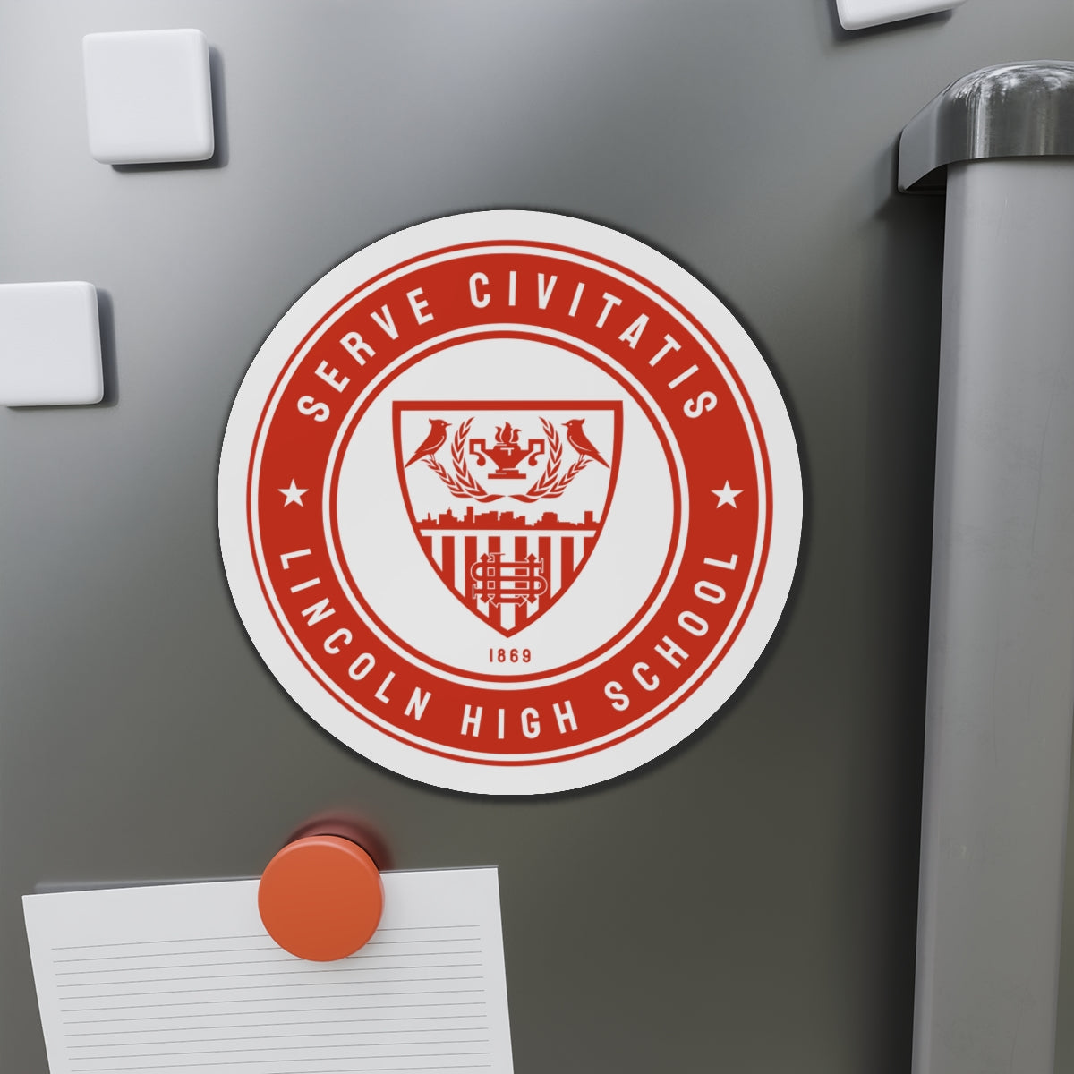 Lincoln Lacrosse Die-Cut Magnet