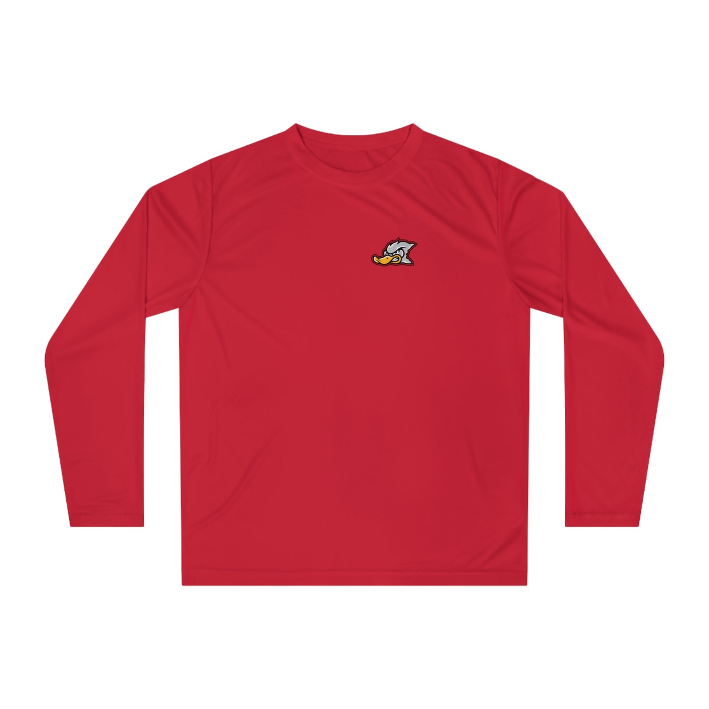 Adult Grey Duck Lacrosse Team 365 Performance Long Sleeve Shirt