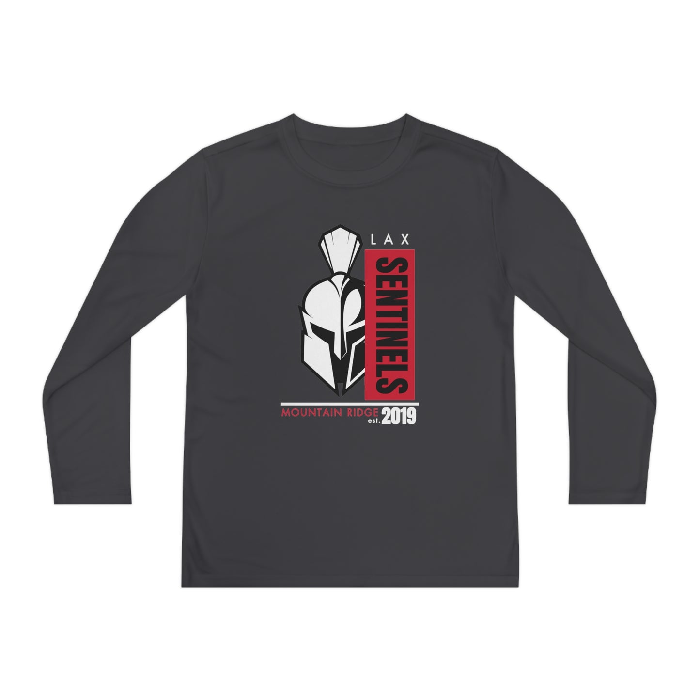 Youth Mountain Ridge Sentinels Lacrosse Sport-Tek Performance Long Sleeve Shirt