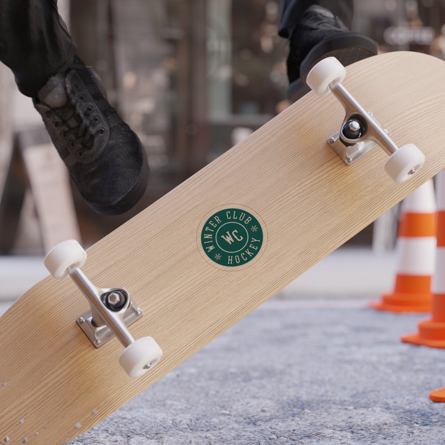 Winter Club Transparent Outdoor Sticker