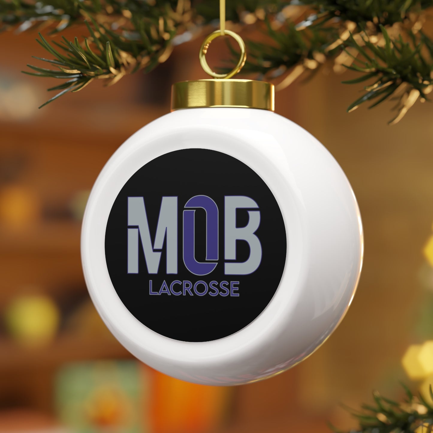 Rockslide Lacrosse Christmas Ball Ornament