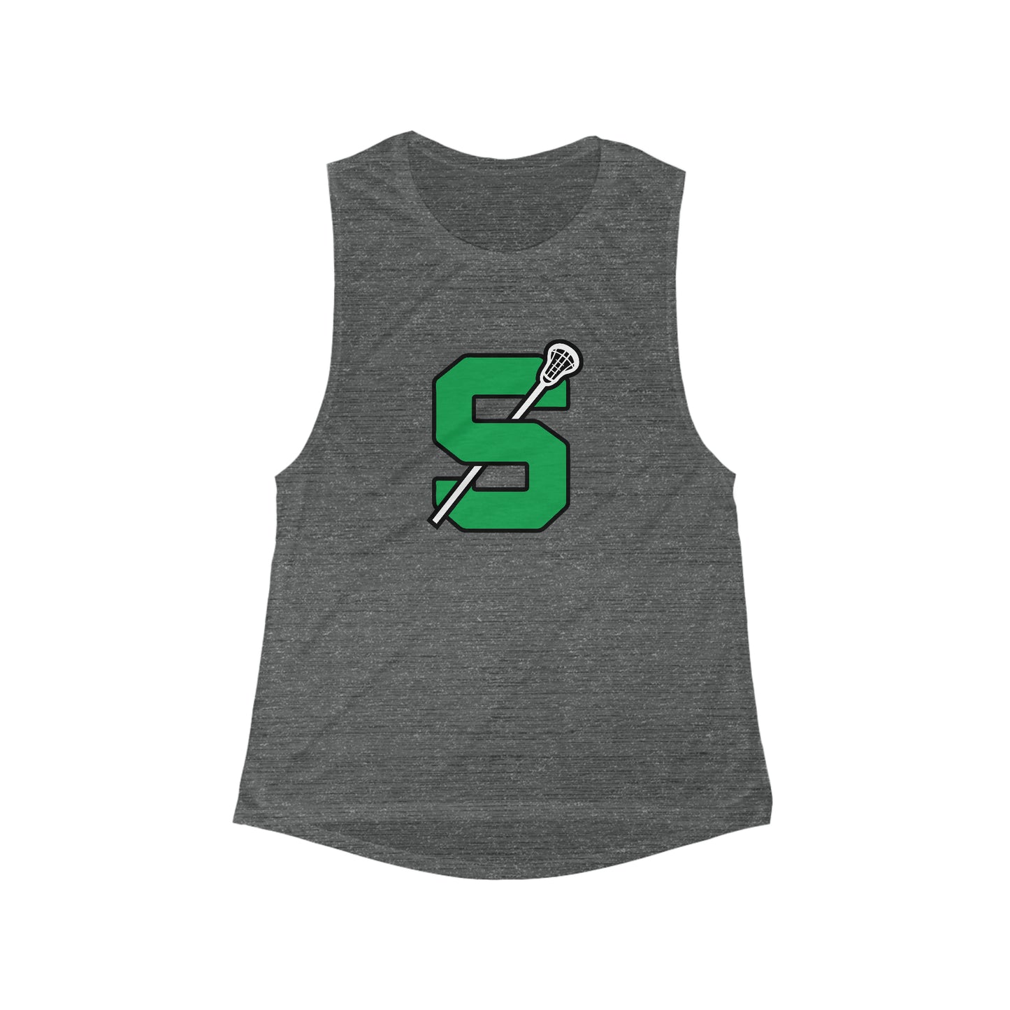 Women's Sheldon Lacrosse Bella + Canvas Flowy Scoop Muscle Tank