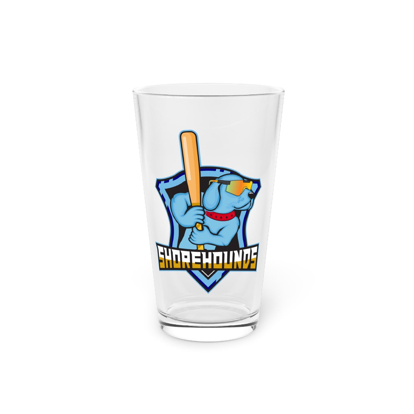 Shorehounds Softball Pint Glass - 16oz