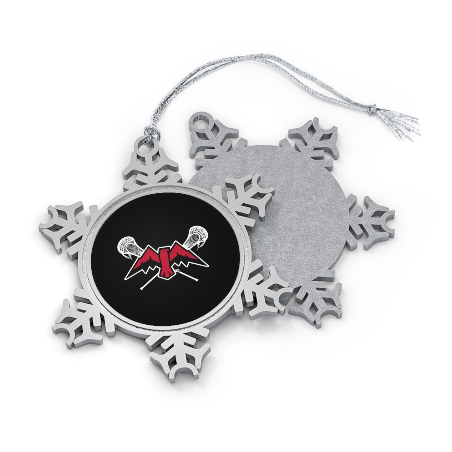 Montrose Lacrosse Pewter Snowflake Ornament