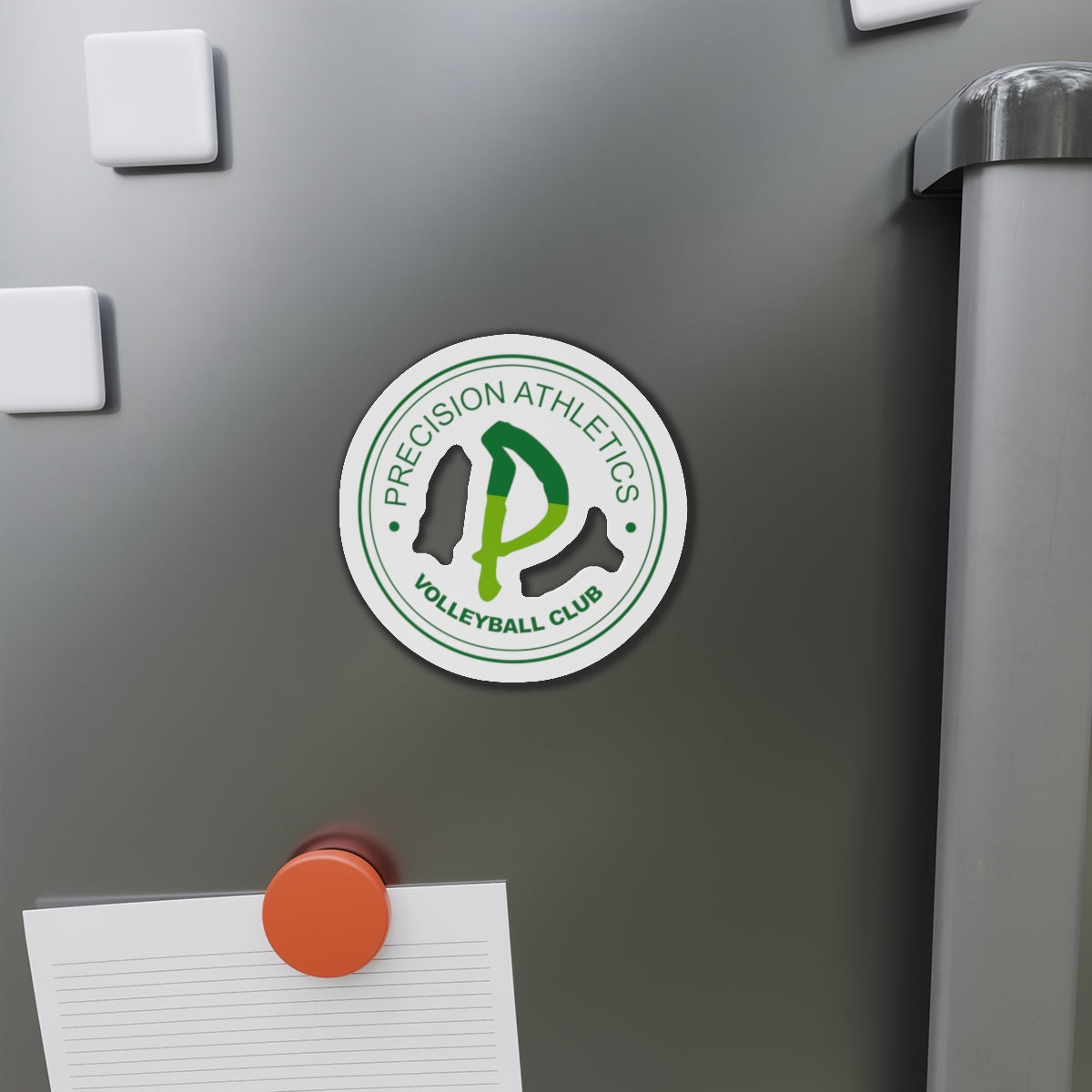 Precision Volleyball Die-Cut Magnet