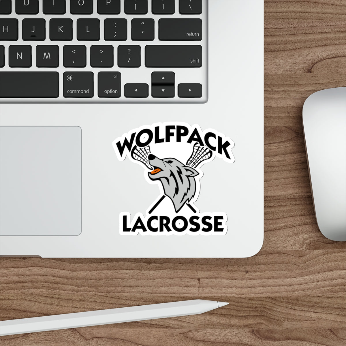 Wolfpack Lacrosse Die-Cut Sticker