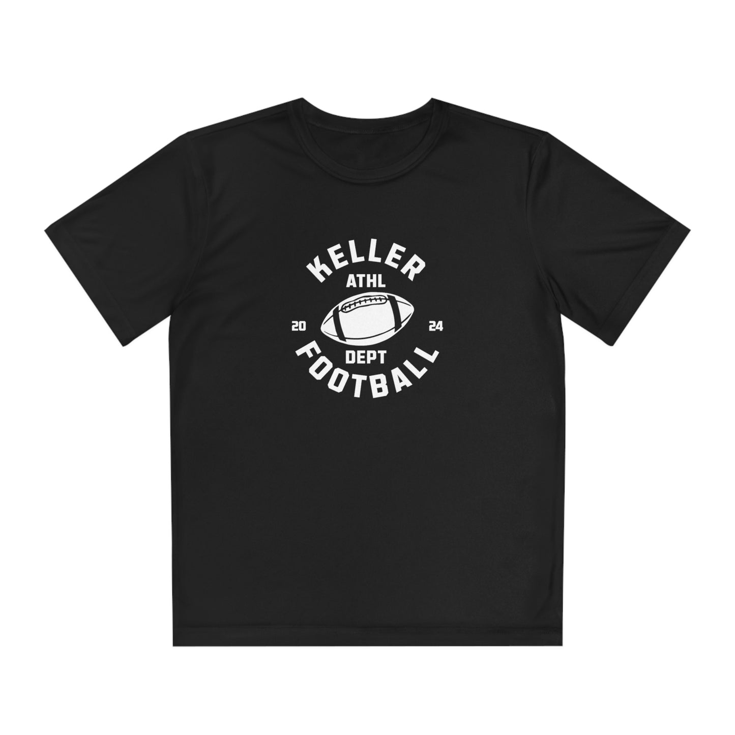 Youth Keller Football Sport-Tek Performance T-Shirt