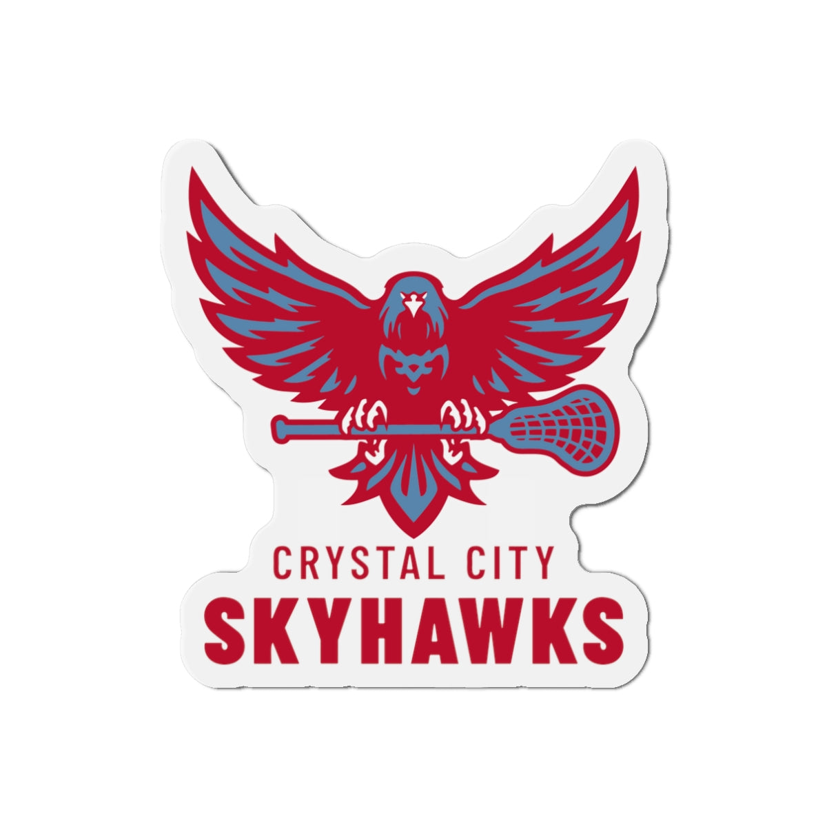 Crystal City Skyhawks Die-Cut Magnet