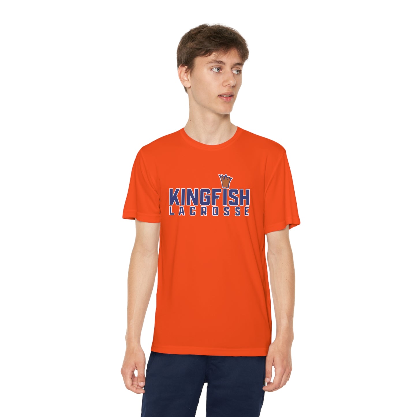 Youth Kingfish Lacrosse Sport-Tek Performance T-shirt