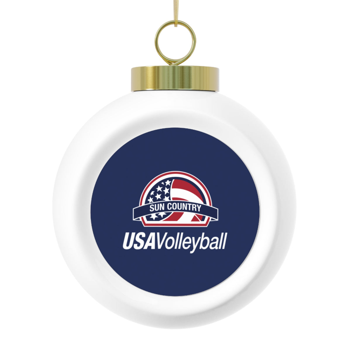 Sun Country Volleyball Christmas Ball Ornament