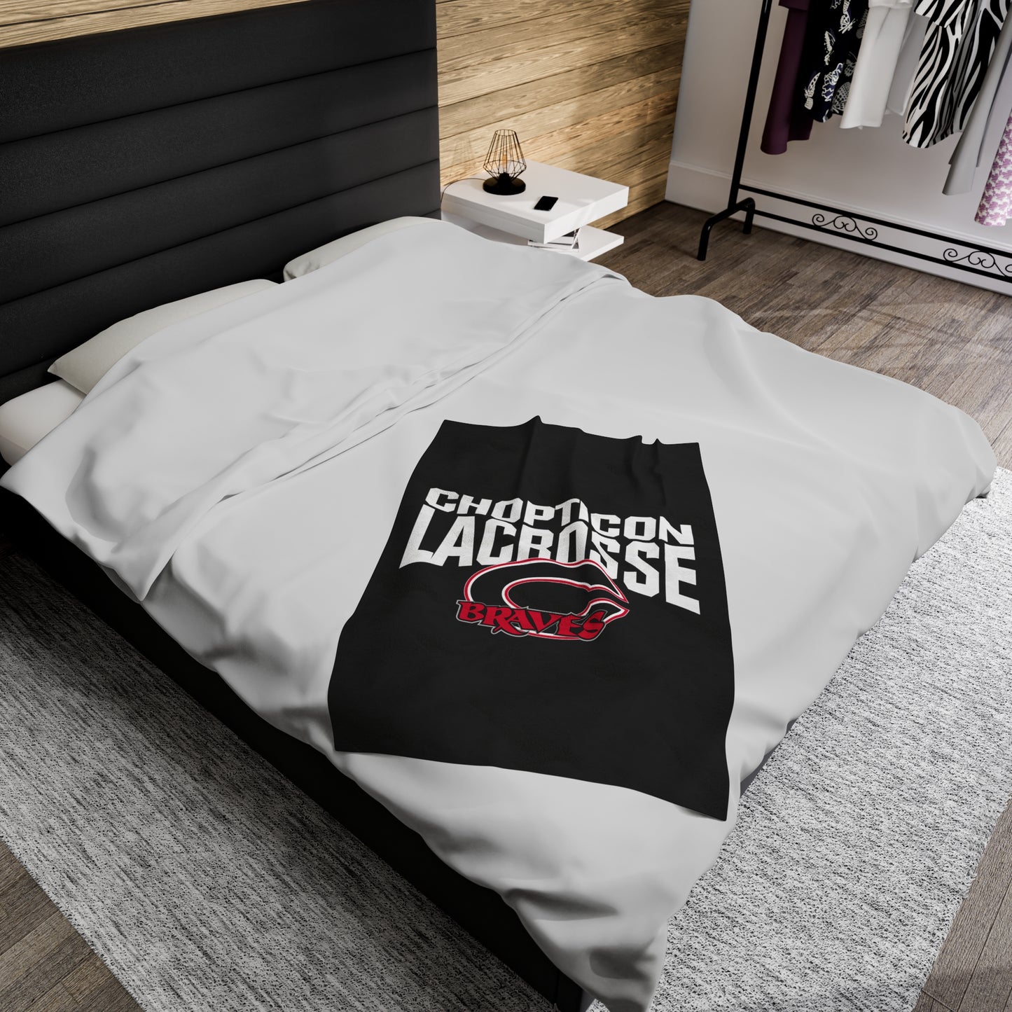 Chopticon Lacrosse Velveteen Plush Blanket