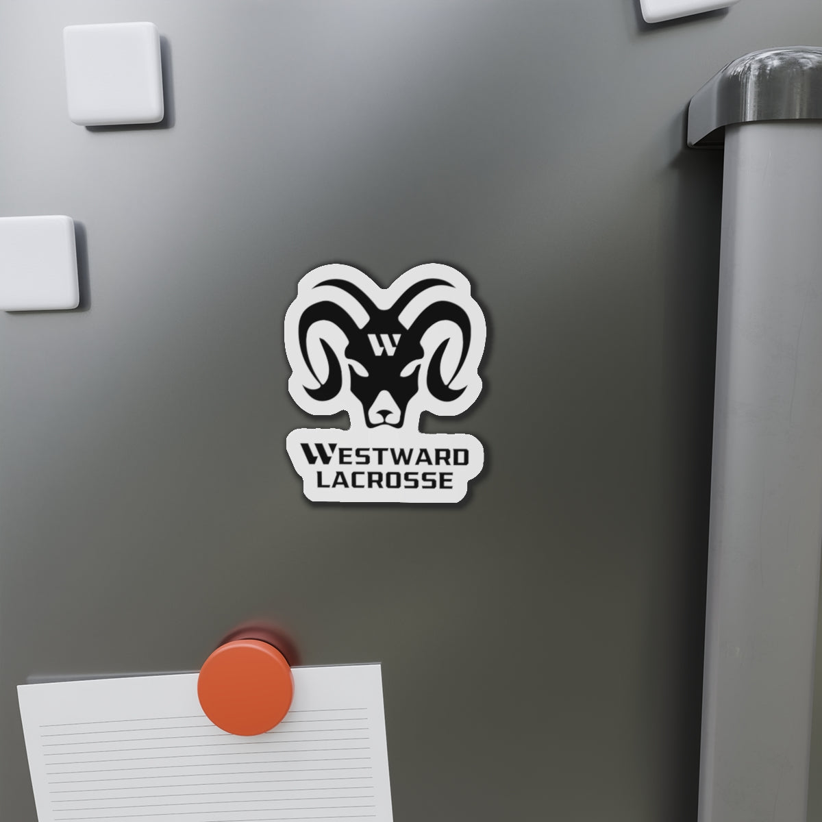 Westward Lacrosse Die-Cut Magnet