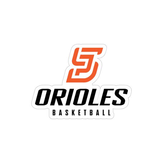 St. Louis Park Traveling Basketball Transparent Die-Cut Outdoor Sticker