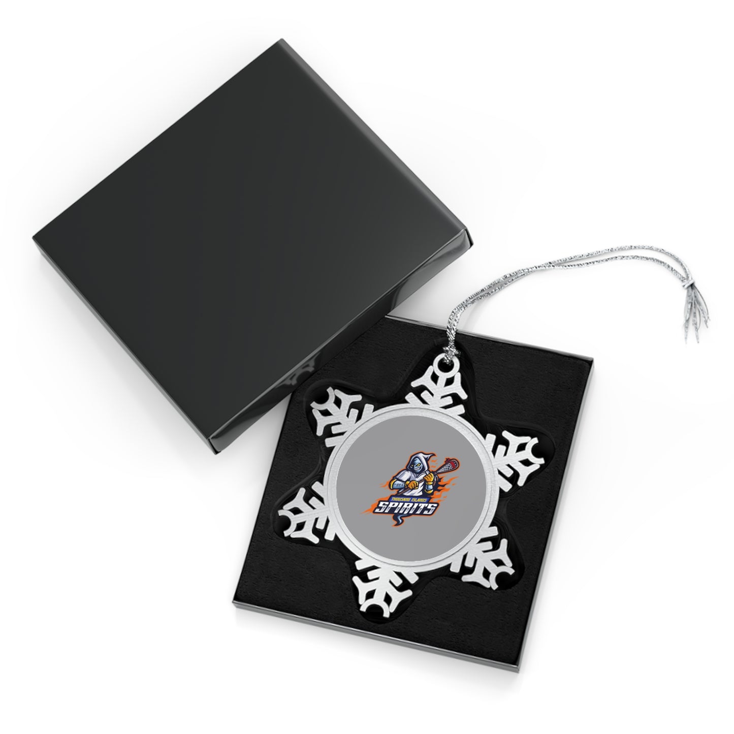 Thousand Islands Spirits Pewter Snowflake Ornament