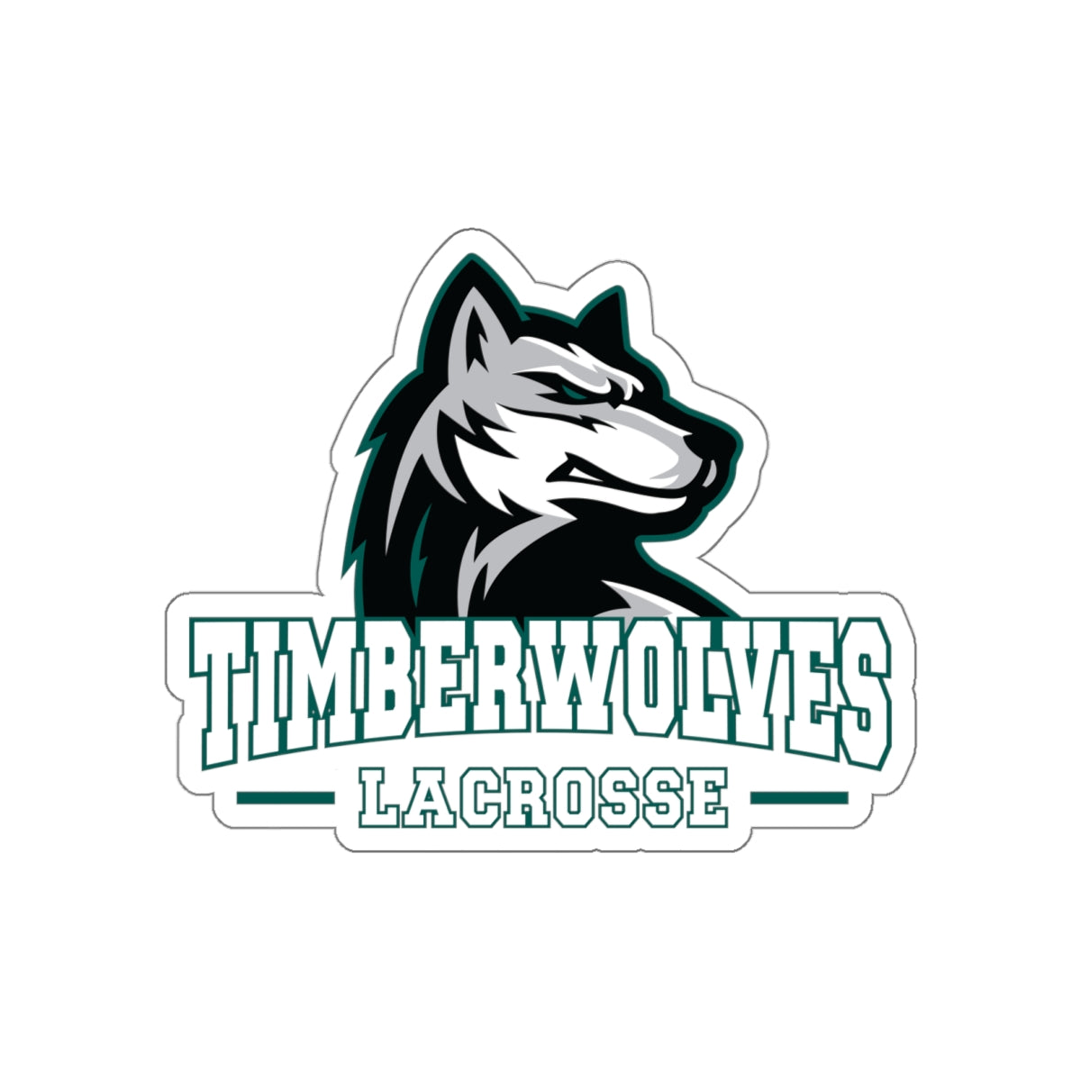Everett Lacrosse Die Cut Stickers