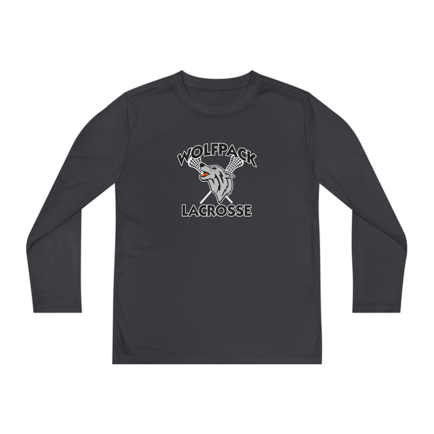 Youth Wolfpack Lacrosse Sport-Tek Performance Long Sleeve Shirt