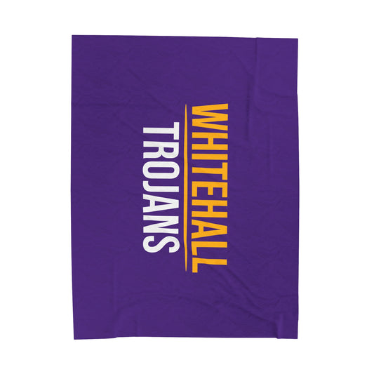 Whitehall School Velveteen Plush Blanket (60" x 80")