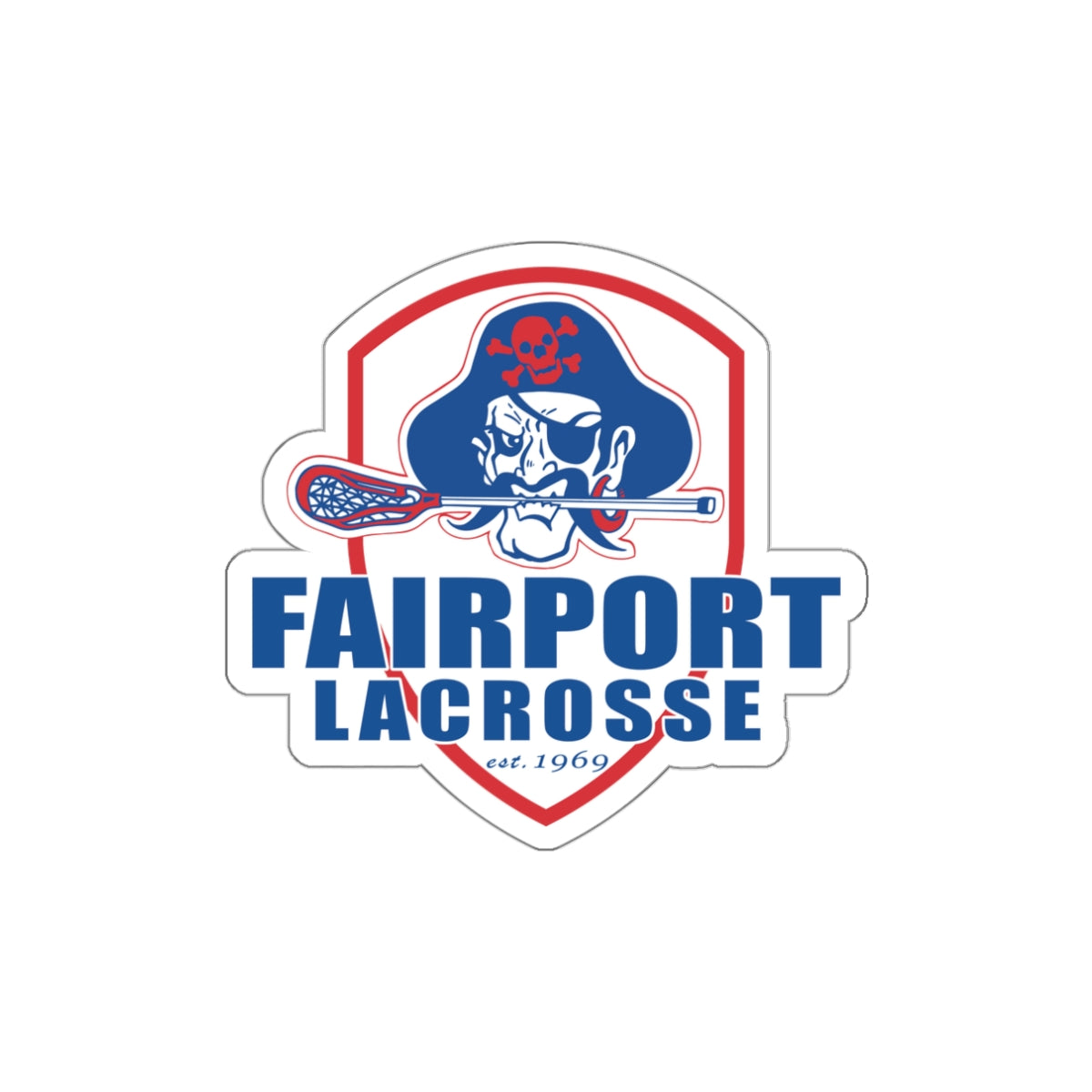 Fairport Lacrosse Die-Cut Outdoor Sticker (3"x3")