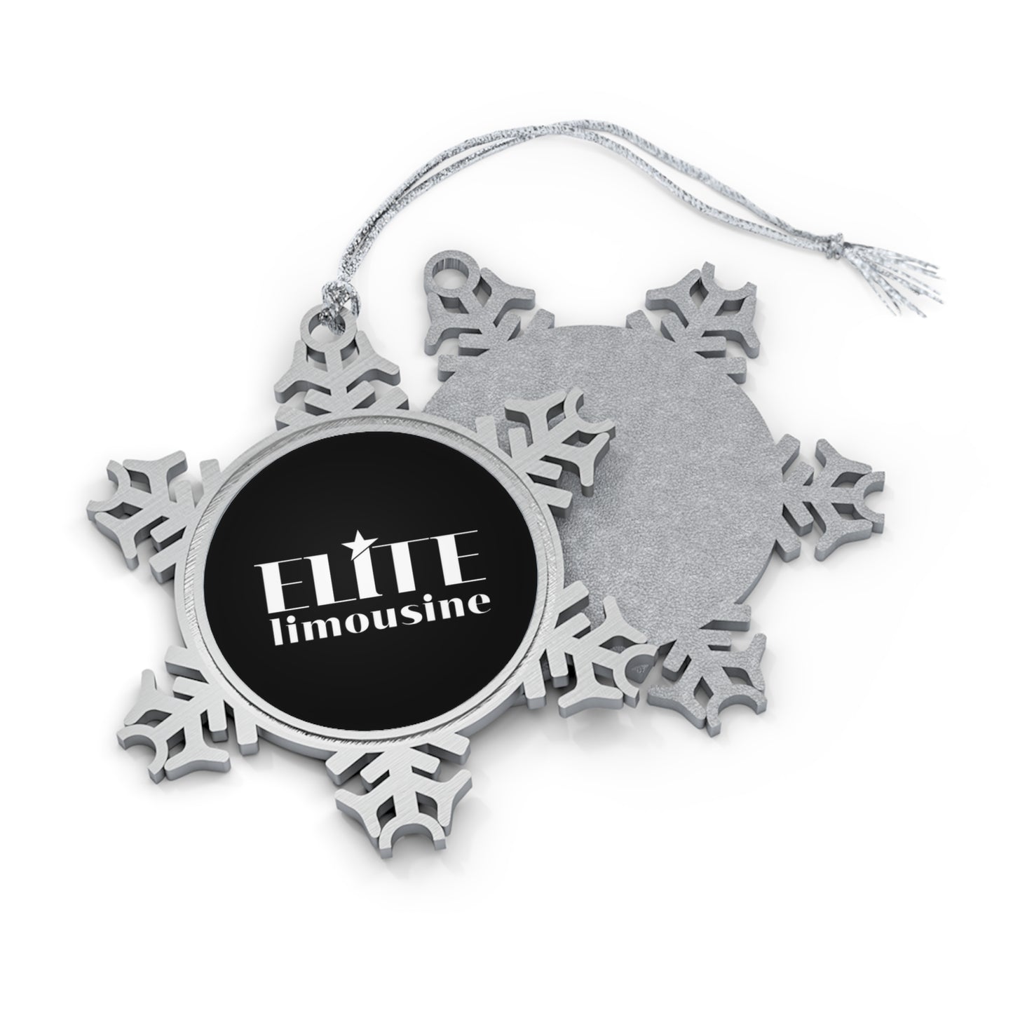 Elite Limo Pewter Snowflake Ornament