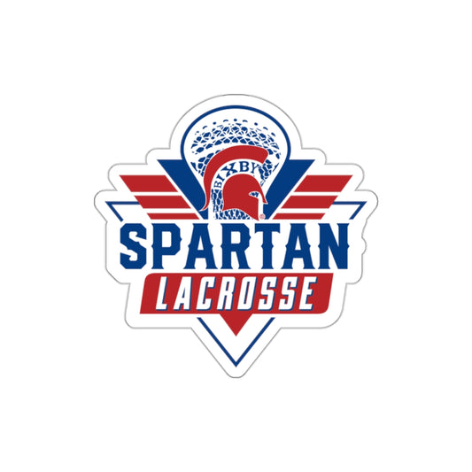 Bixby Spartan Lacrosse Die Cut Stickers