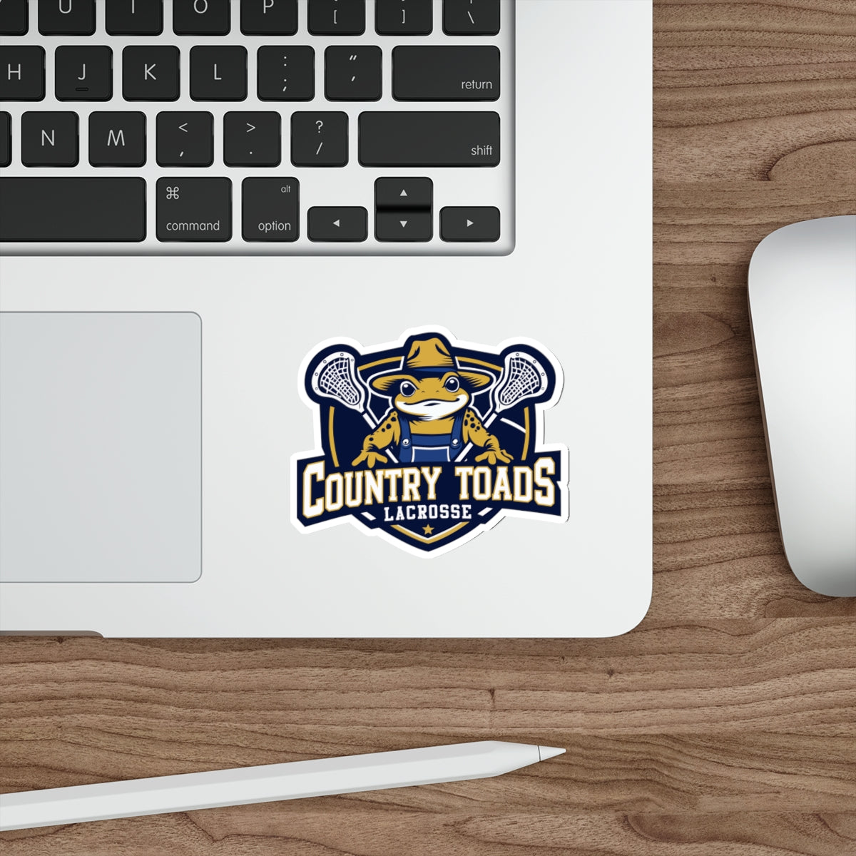 Country Toads Lacrosse Die-Cut Sticker