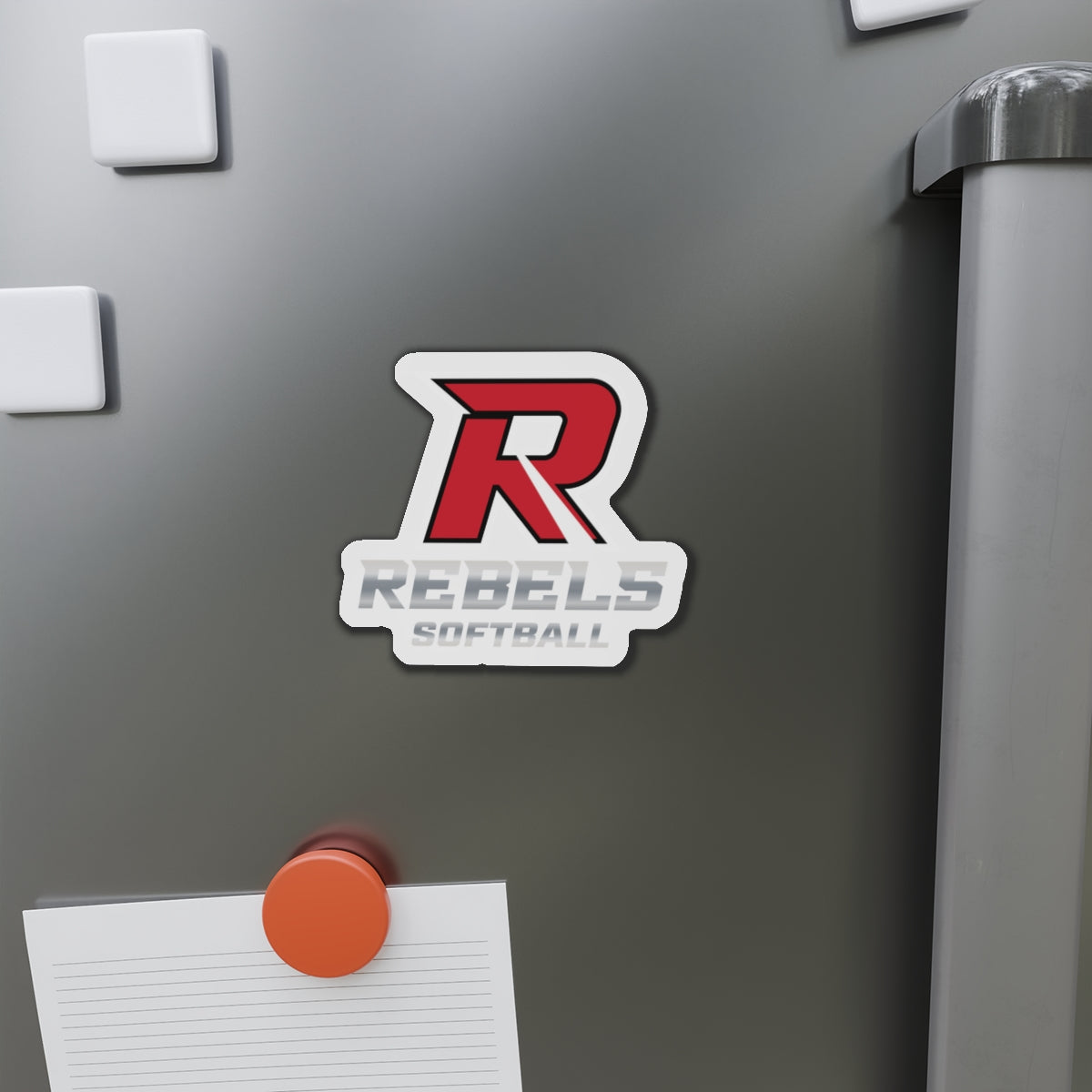Rebels Softball Die-Cut Magnet