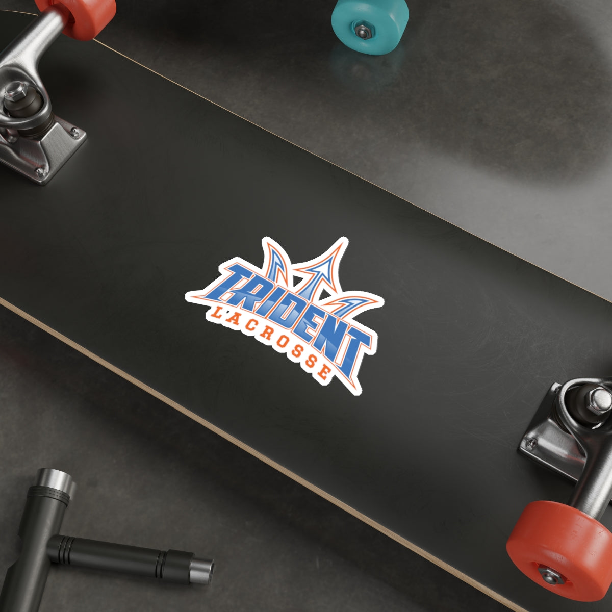 Trident Lacrosse Die-Cut Stickers