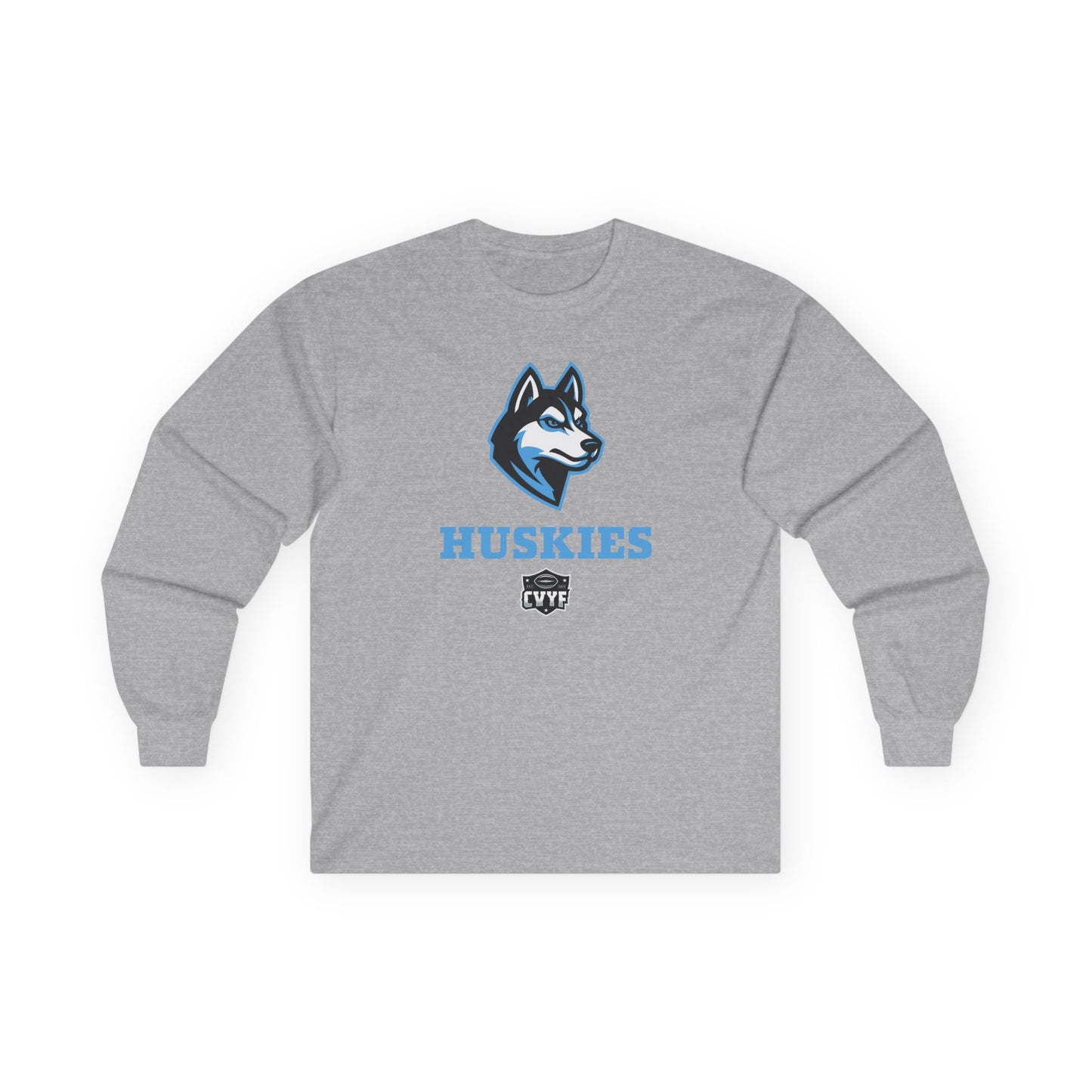 Adult Huskies Gildan Ultra Cotton Long Sleeve
