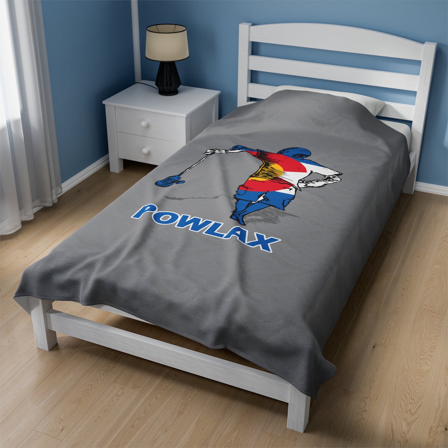 POWLAX Velveteen Plush Blanket