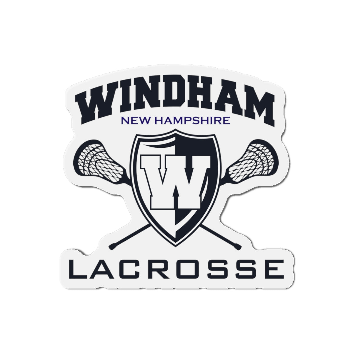 Windham Lacrosse Die-Cut Magnet