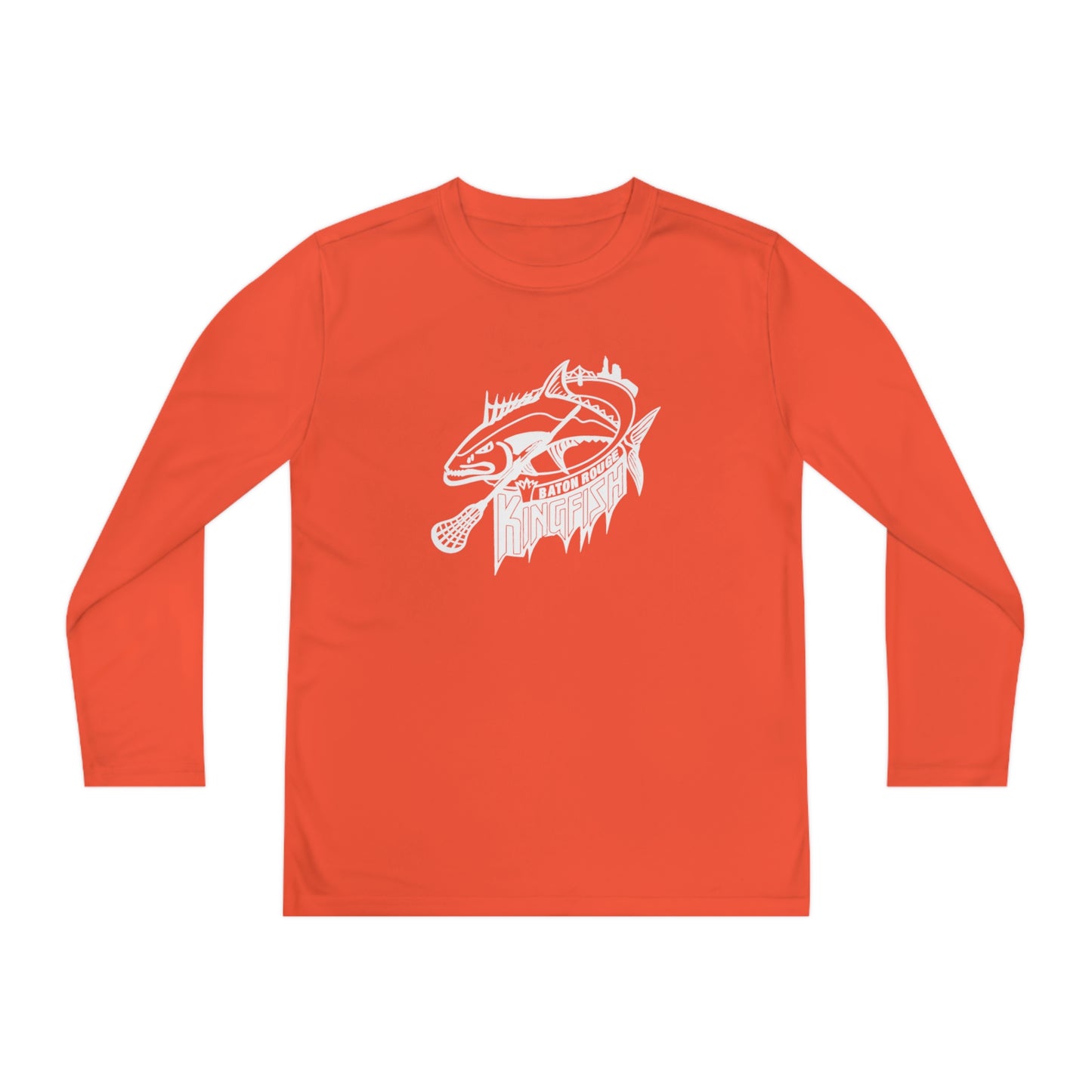 Youth Kingfish Lacrosse Sport-Tek Performance Long Sleeve Shirt