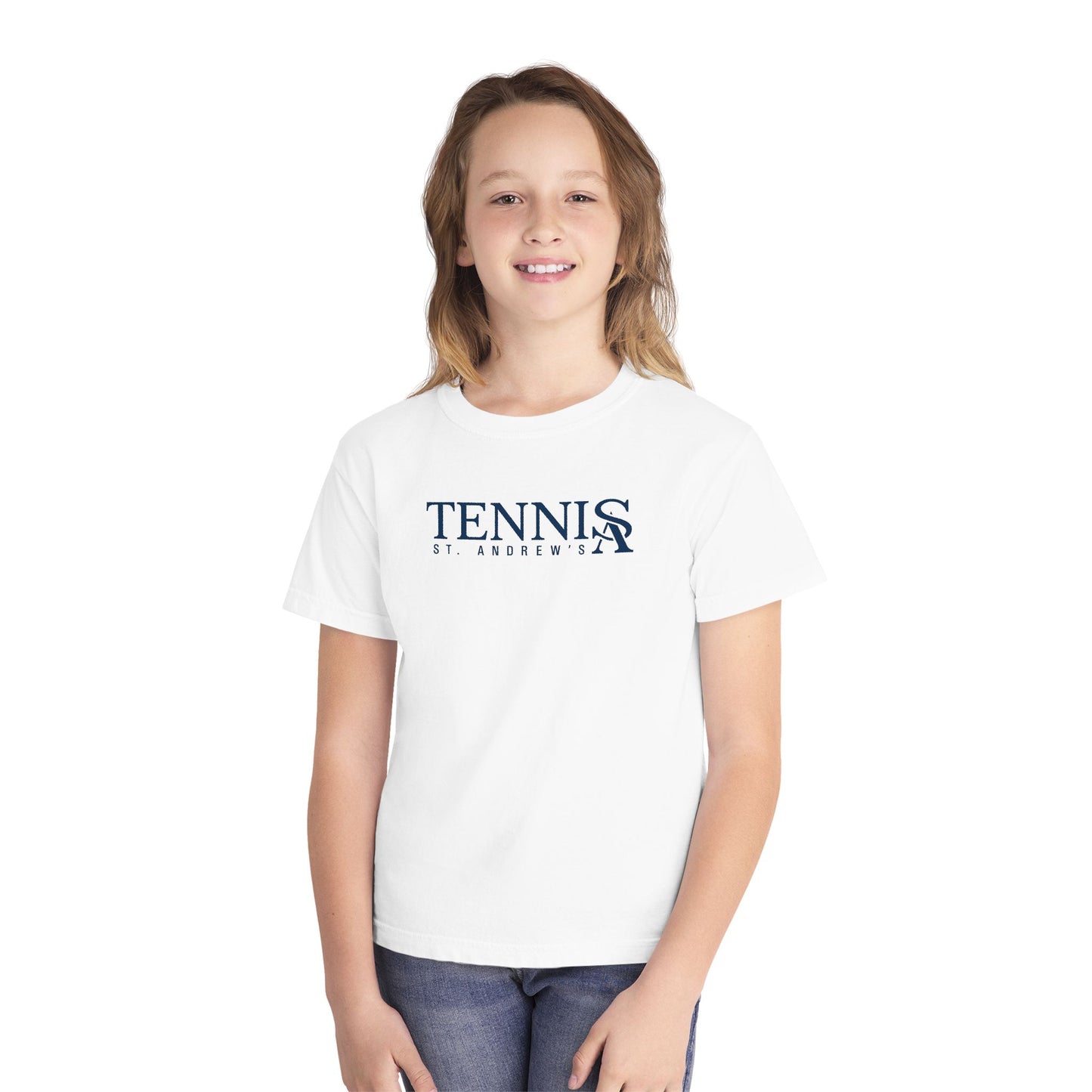 Youth Saints Tennis Comfort Colors Garment Dyed T-Shirt