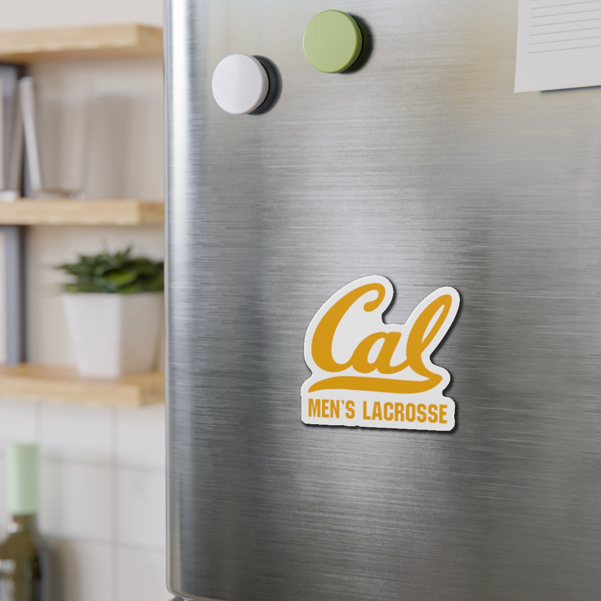 Cal Men's Lacrosse Die Cut Magnet