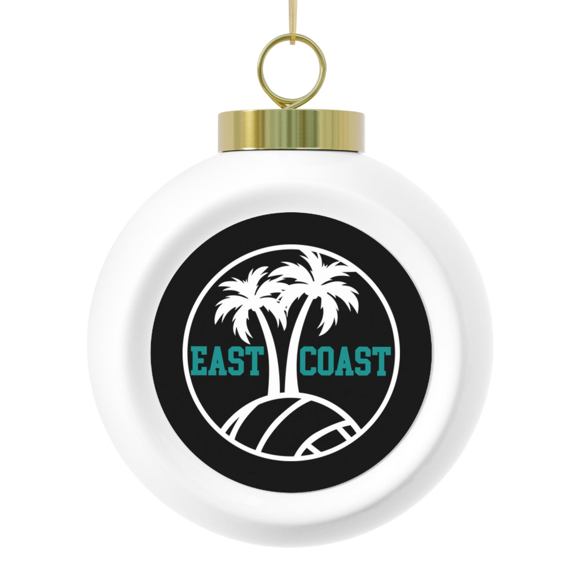 East Coast Volleyball Christmas Ball Ornament