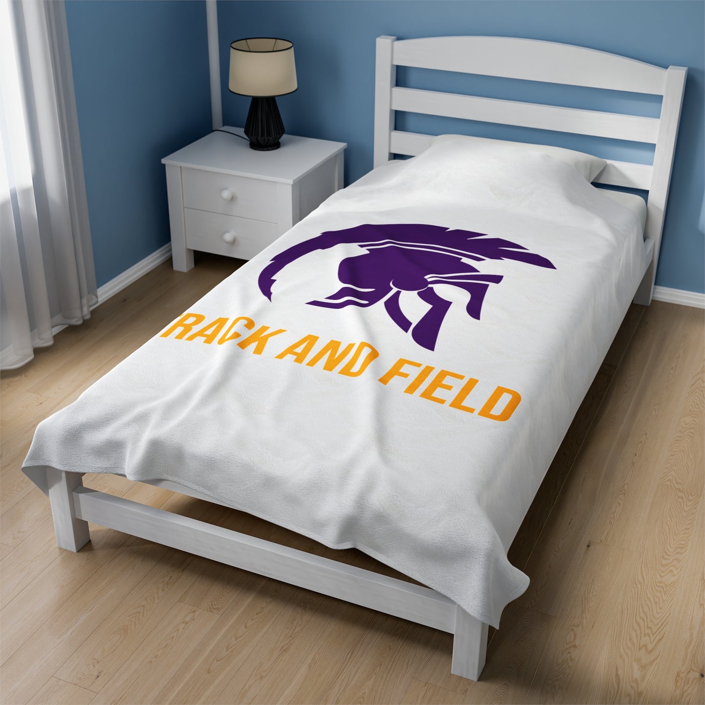 Whitehall Track Velveteen Plush Blanket (60" x 80")